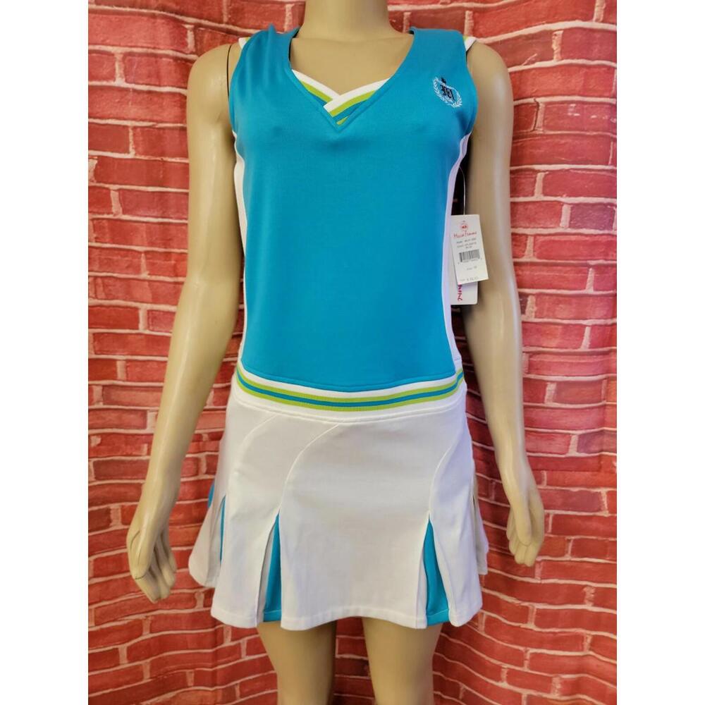Mecca Femme Atlantic Blue Women's Cheerleader Style Dress Size M NWT #C